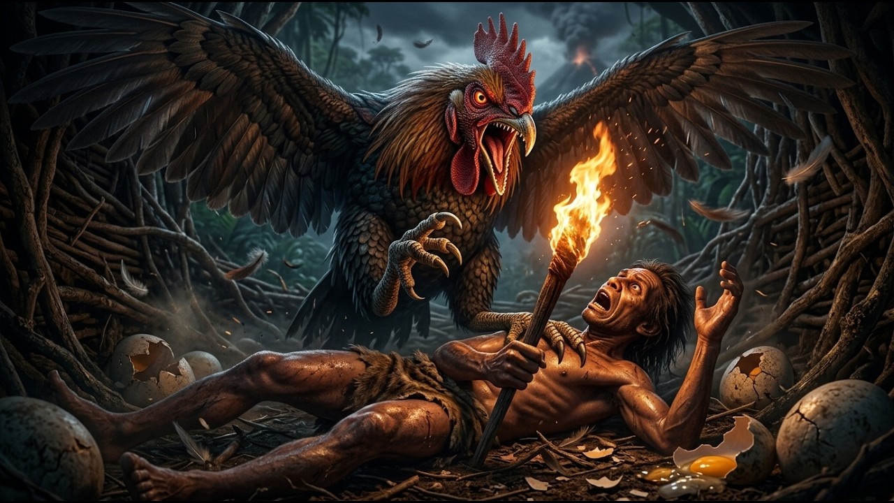 Caveman vs Giant Terror Bird | Life on Earth Millions of Years Ago