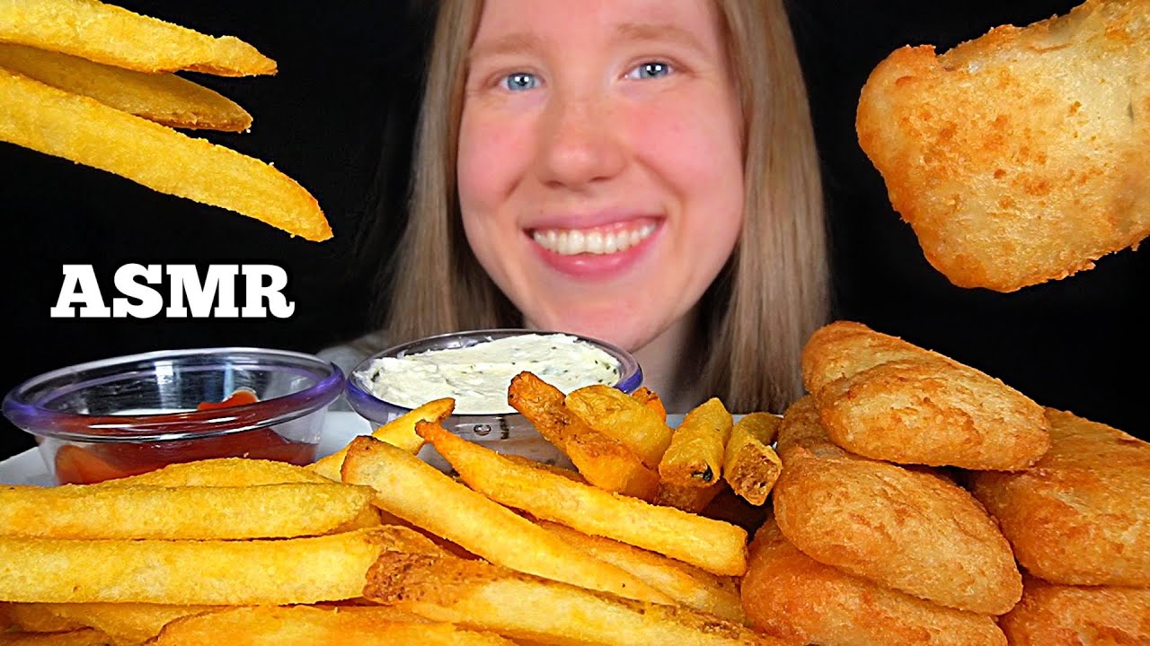 ASMR FISH & CHIPS MUKBANG (No Talking) EATING SOUNDS