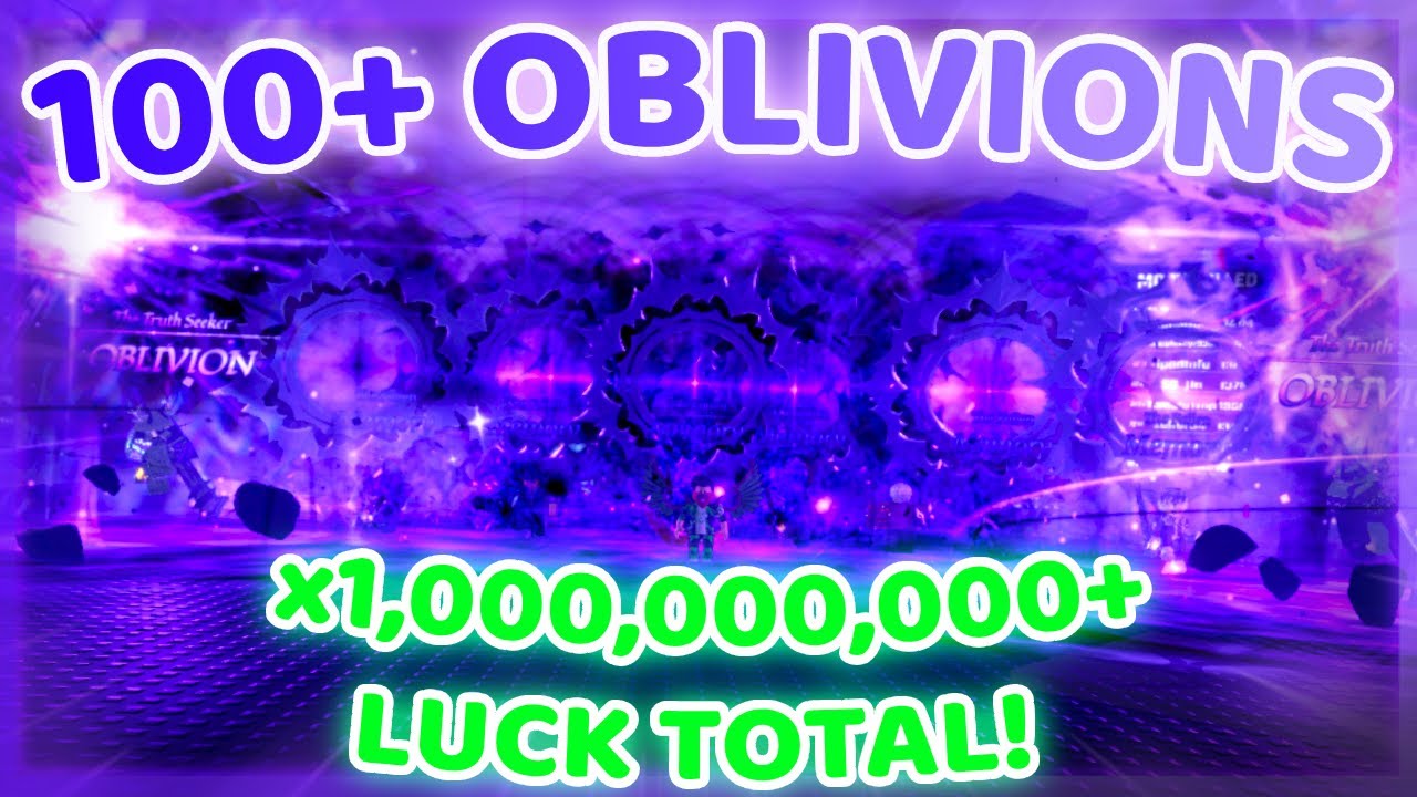 USING 100 OBLIVION POTIONS AT THE SAME TIME! | Sol's RNG PRE-EON 2!