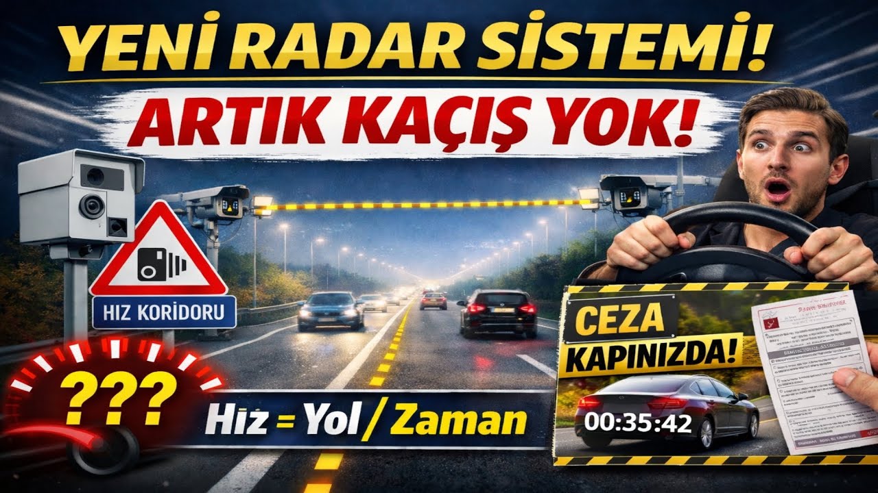 Bu Sistemi Bilmeyen Ceza Yer! Radar G&ouml;r&uuml;nce Yavaşlamak Artık Kurtarmıyor!