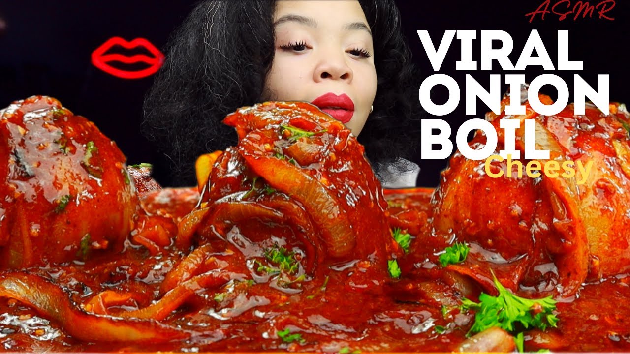 Viral Onion Boil, Eggs Boil ASMR Eating Mukbang for SLEEP