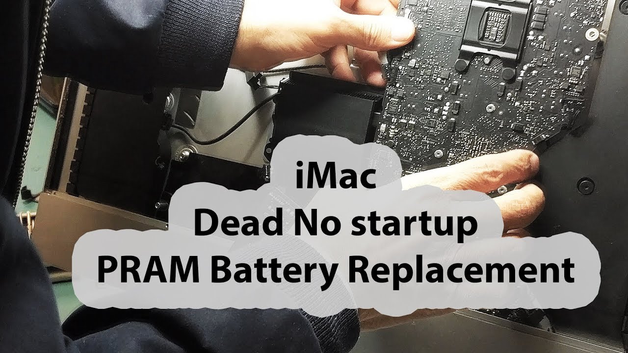 2014 iMac Chime Black screen No startup PRAM Battery replacement