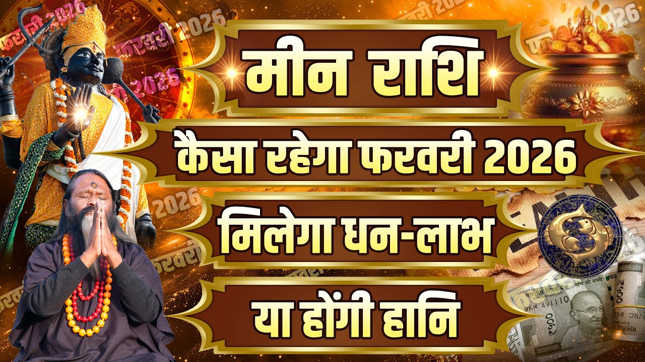 मीन राशि कैसा रहेगा फरवरी 2026 मिलेगा धन-लाभ या होंगी हानि || Daati Maharaj ||
