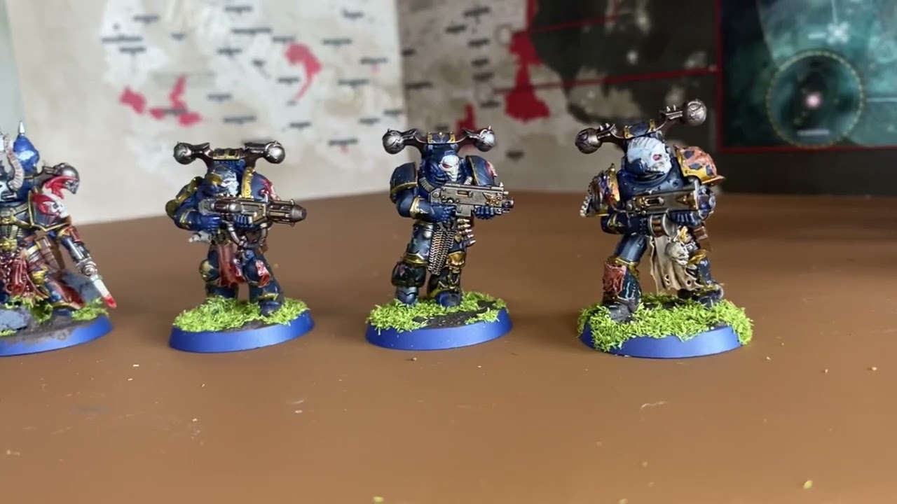 Chaos Space Marine Combat Patrol Painted as Night Lords