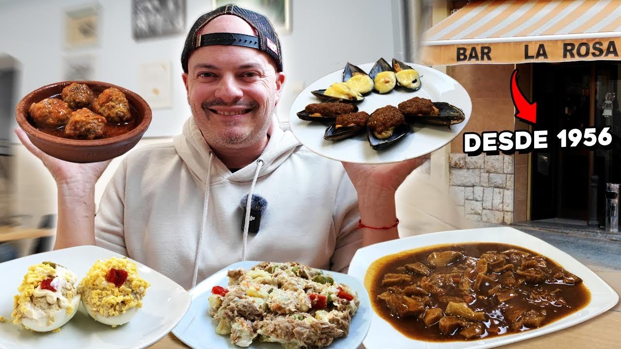 Comiendo en BAR DE BARRIO TAPAS CASERAS 🍖 *Bar de toda la vida* (+100Kg de sus FAMOSOS CALLOS 😱 )