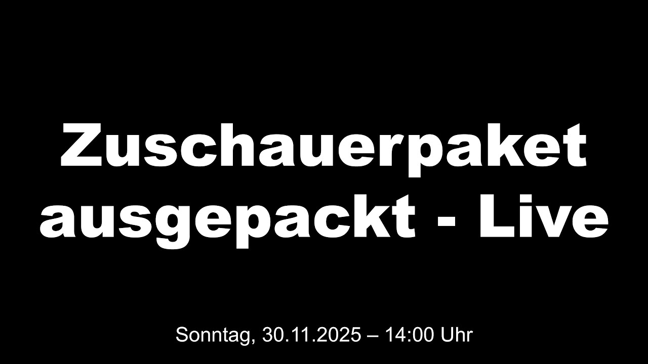 Neues Überraschungspaket von Tino live ausgepackt - 30.11.2025 14:00