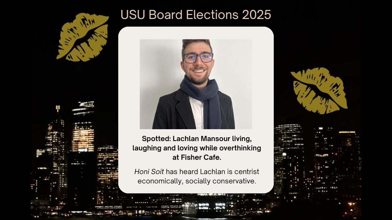 USU Board Candidate 2025: Lachlan Mansour