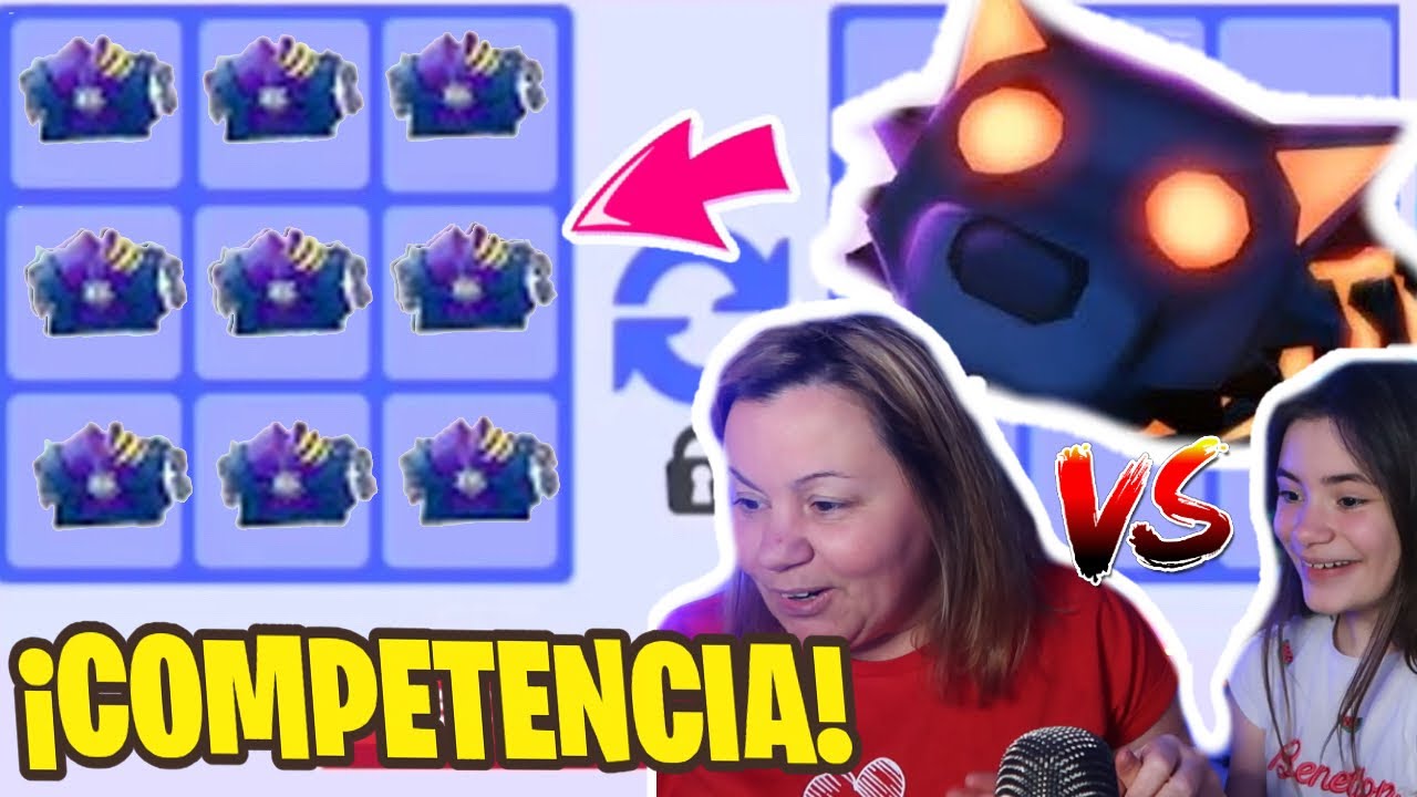 COMPETENCIA de CAJAS LOBO en ADOPT ME! *BATALLA DE COFRES* ARANTXA vs MARICEL
