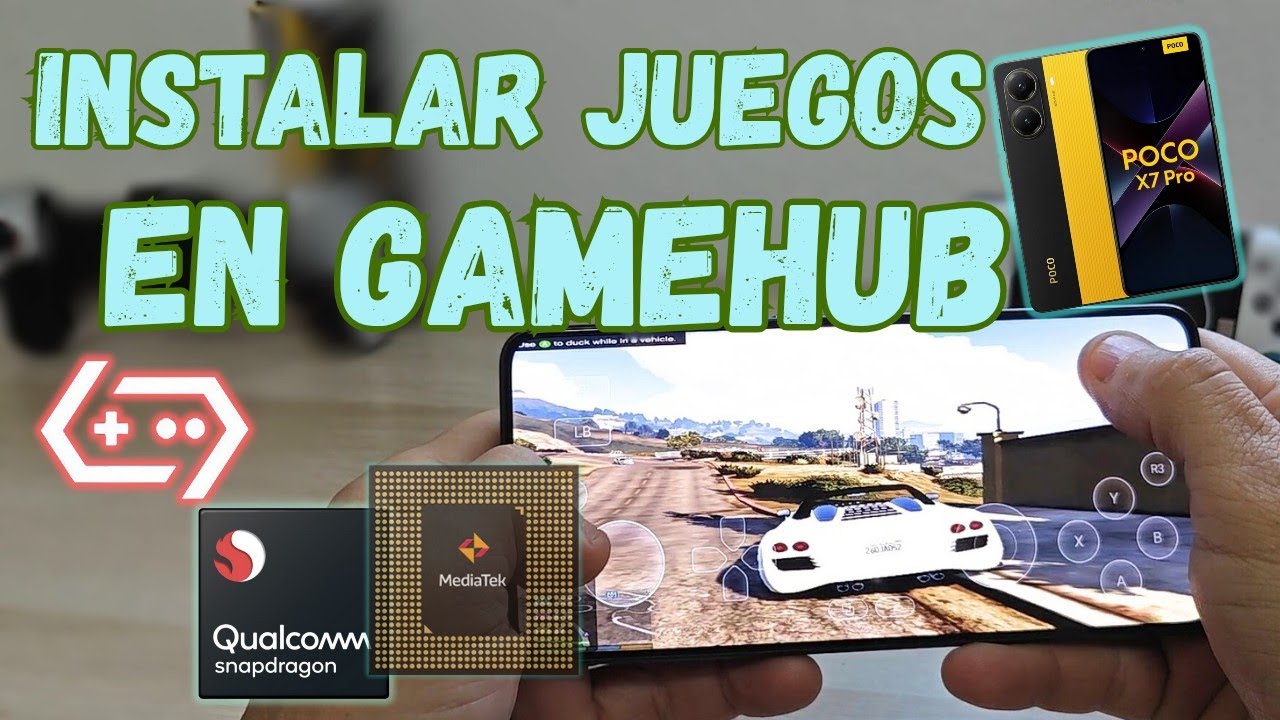 Así instalo Juegos de PC en GAMEHUB | Test en el Poco X7 PRO