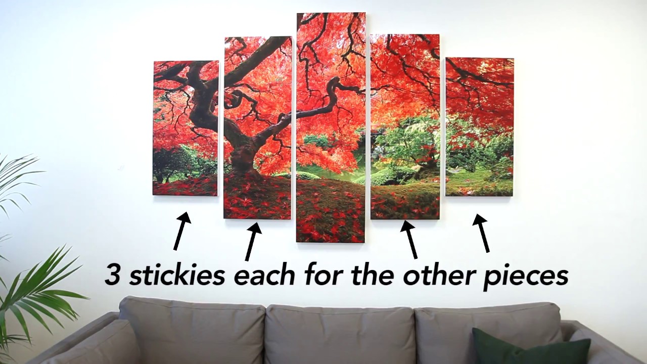 How to Hang Elementem 5 Panel High Def Canvas