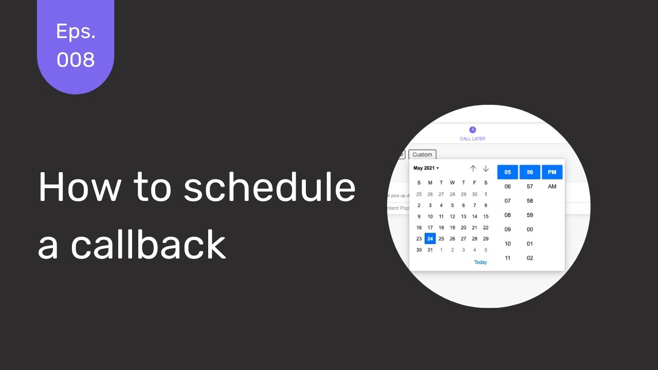 #TV8 - How to Schedule a Callback | TeleCRM