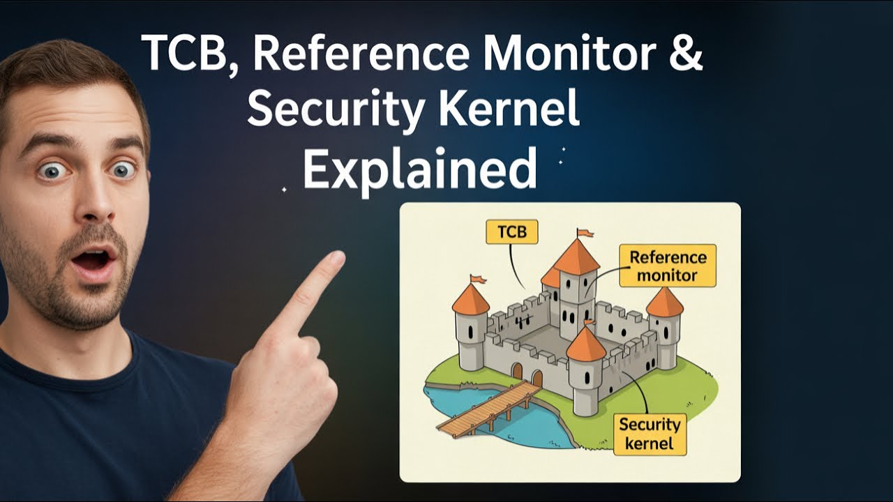 CISSP Security Concepts Explained: TCB, Reference Monitor & Security Kernel (Castle Analogy)