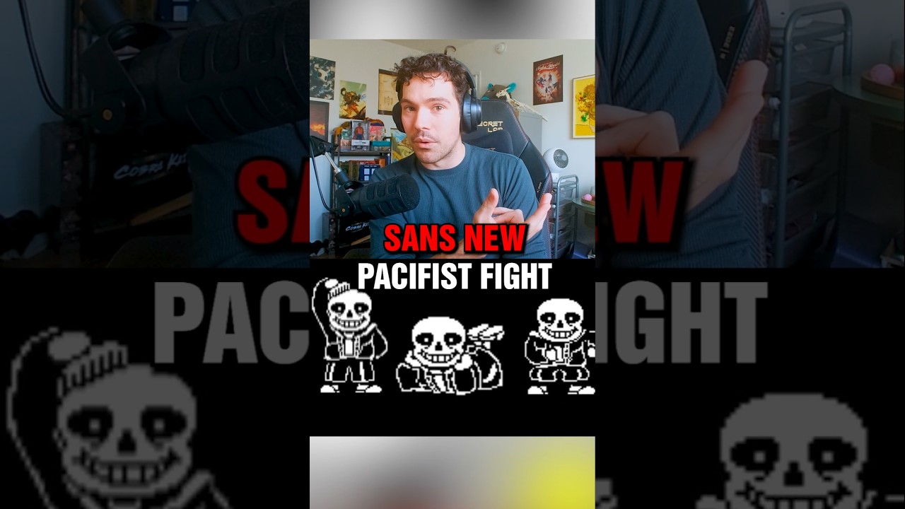 Санс получает пацифистский бой в Undertale