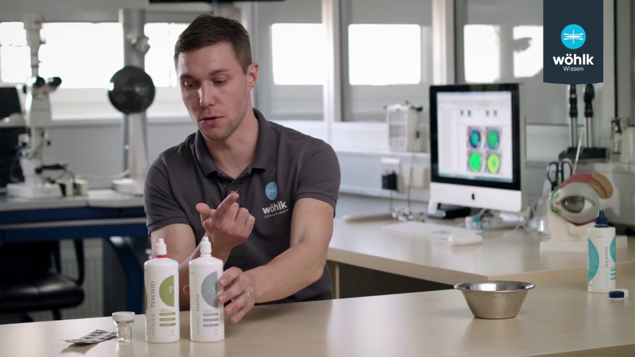 Wöhlk Wissen: Reinigen weicher Contactlinsen
