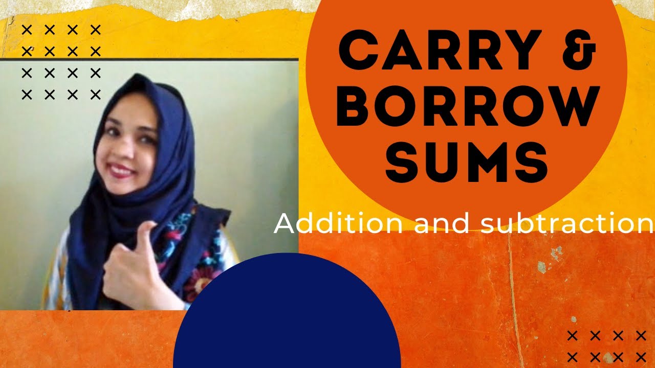 Maths Plus and Minus sums - Two digit addition with carryover - Subtraction With Borrowing