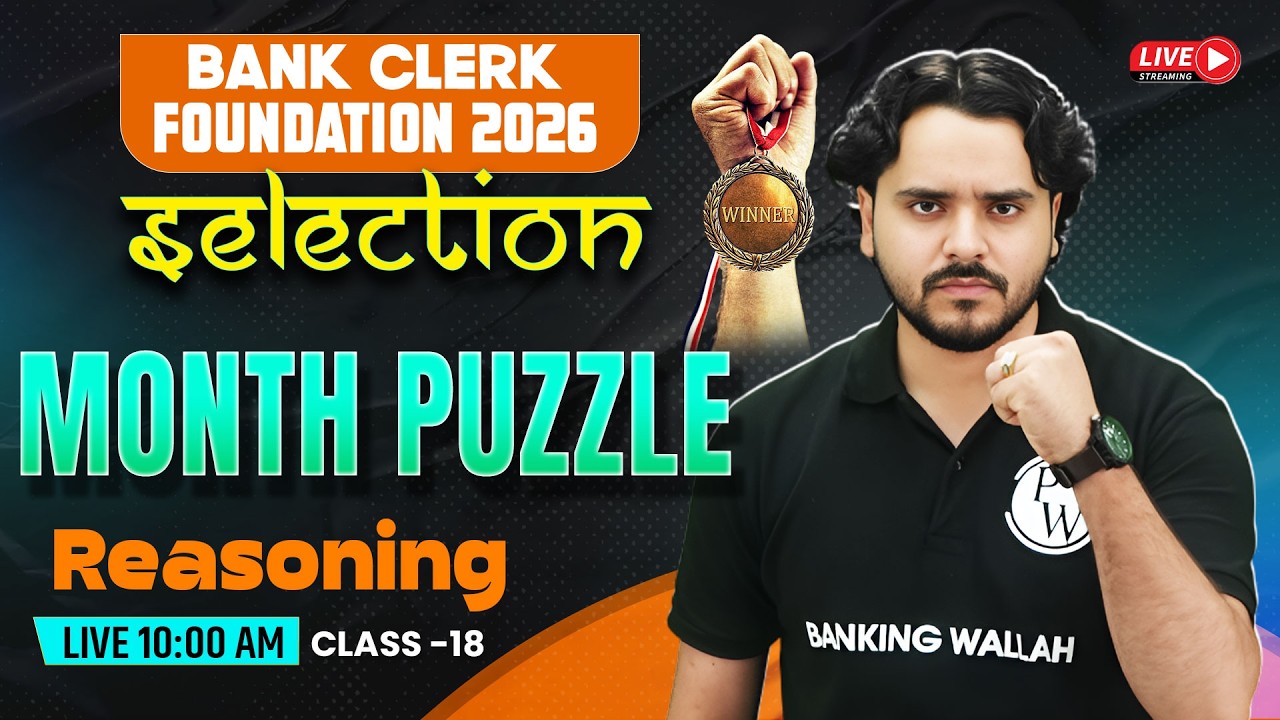 IBPS /SBI /RRB Clerk Reasoning 2026 | Month Based Puzzle | Puzzle Reasoning | by Vidhu Sir