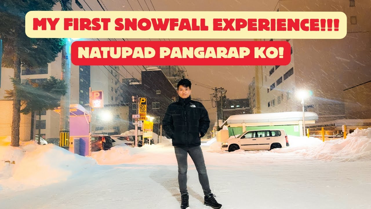 MY FIRST SNOWFALL Experience!!! 😍 Napakaganda ng Snow! ❄️