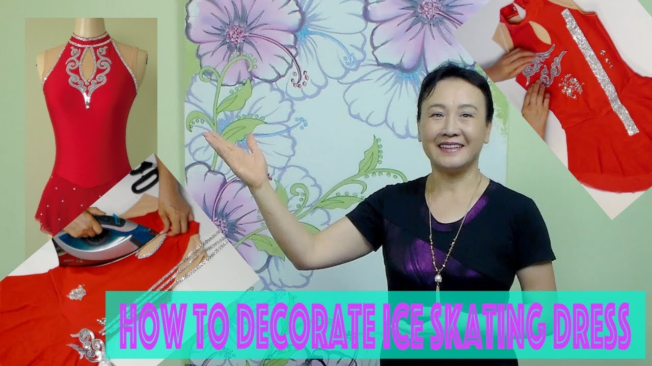 How to decorate figure skating dress  video #33