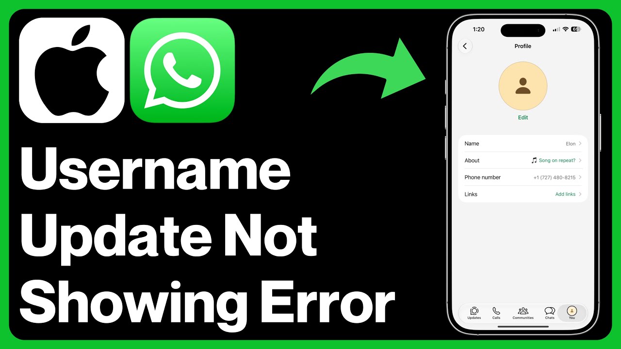 iPhone: How To Fix WhatsApp NEW Username Update Not Showing Up Problem (2026)