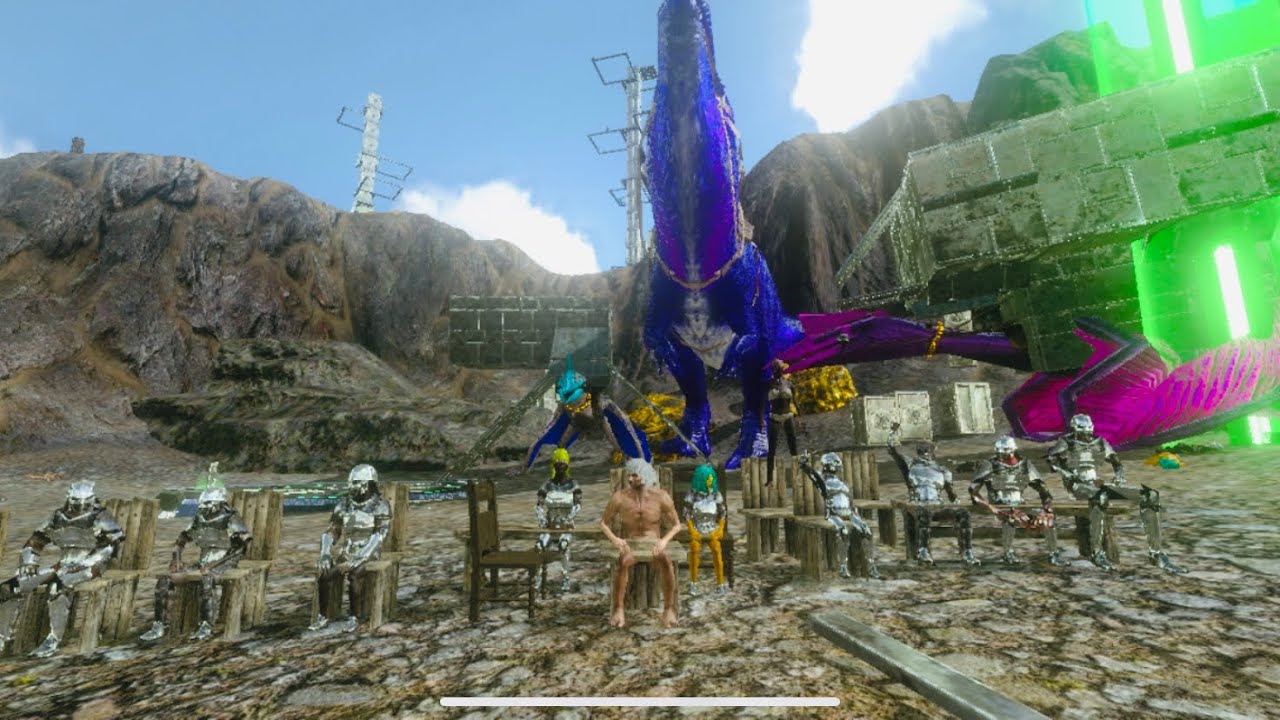 ARK Mobile  Pvxc  Official Server  raid Volcano EP2/2
