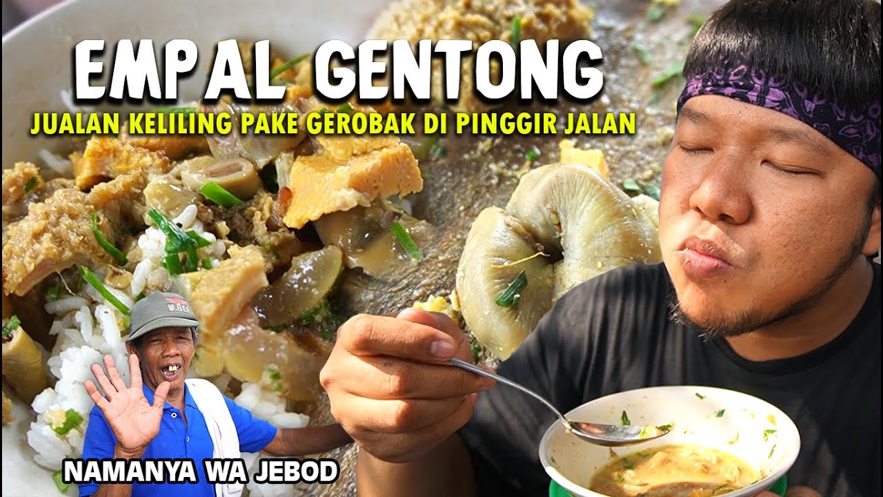 40 TAHUN KELILING JUALAN PAKE GEROBAK !! Semangkok Empal Gentong dijual dengan harga 12 ribu rupiah