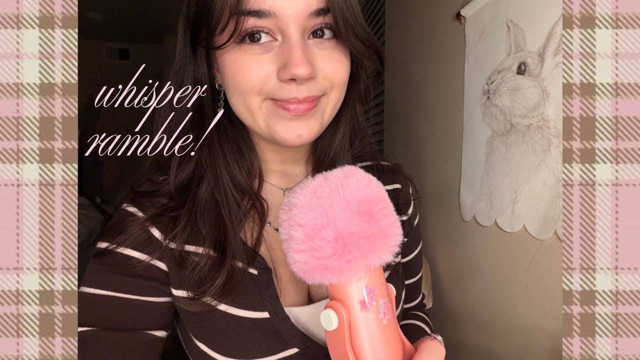 random whisper ramble (semester end, hair journey)