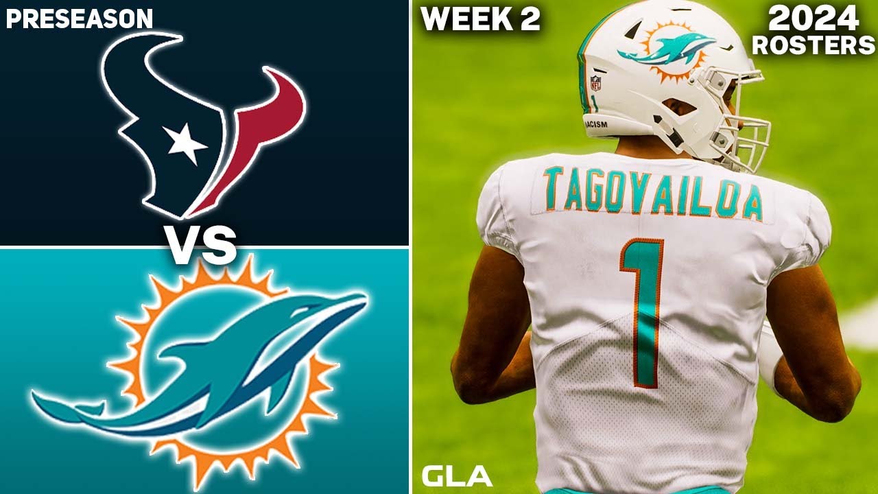 Dolphins vs. Texans | Preseason Week 2 | Simulation | Madden 24 Rosters PS5