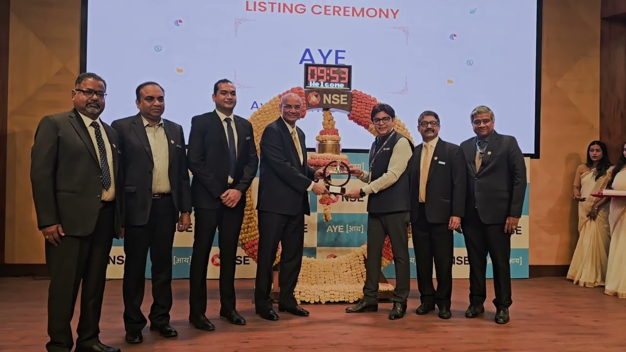 Aye Finance Limited Listed at NSE | Highlights