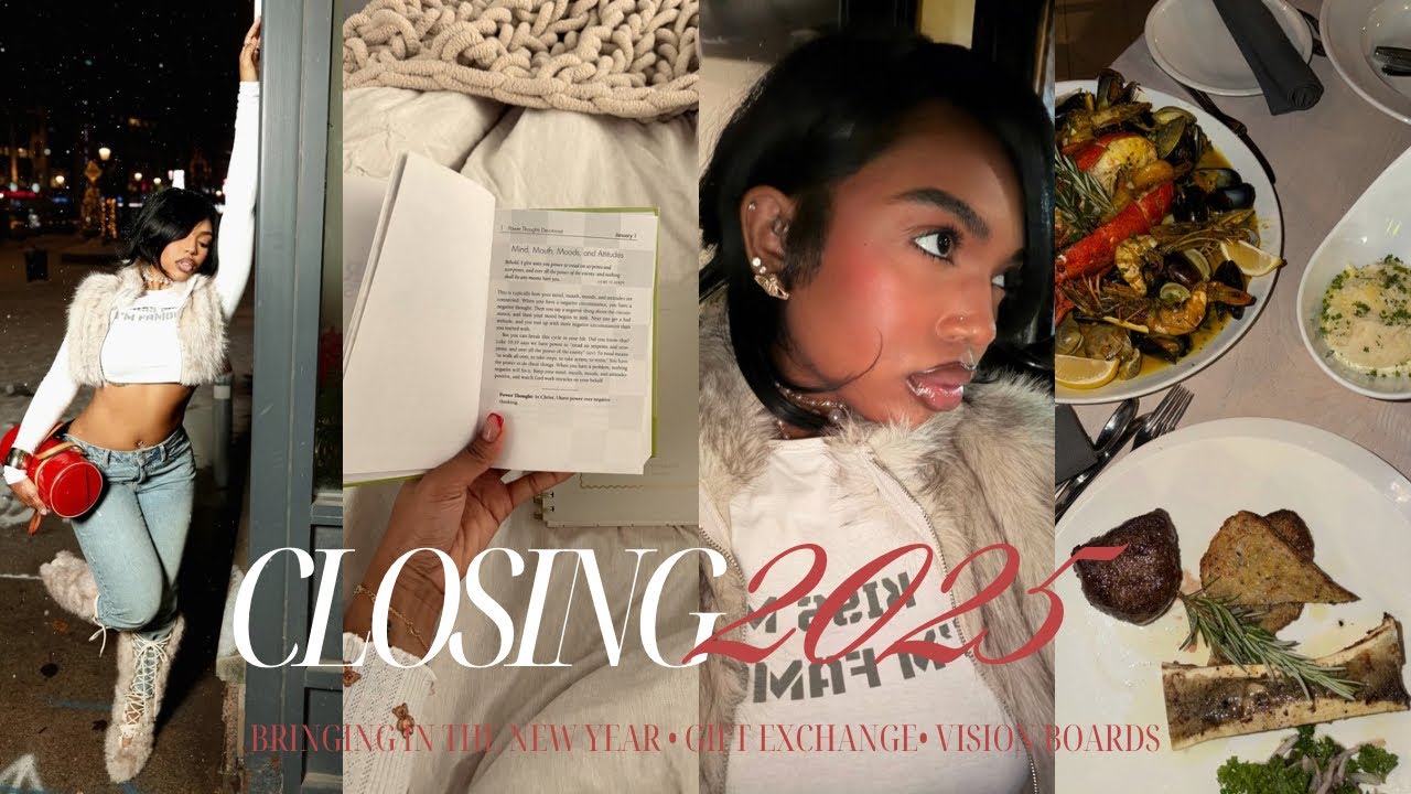 Welcoming the new year with intention | Vision boards | Floor seats NBA game | Five star Dinner.