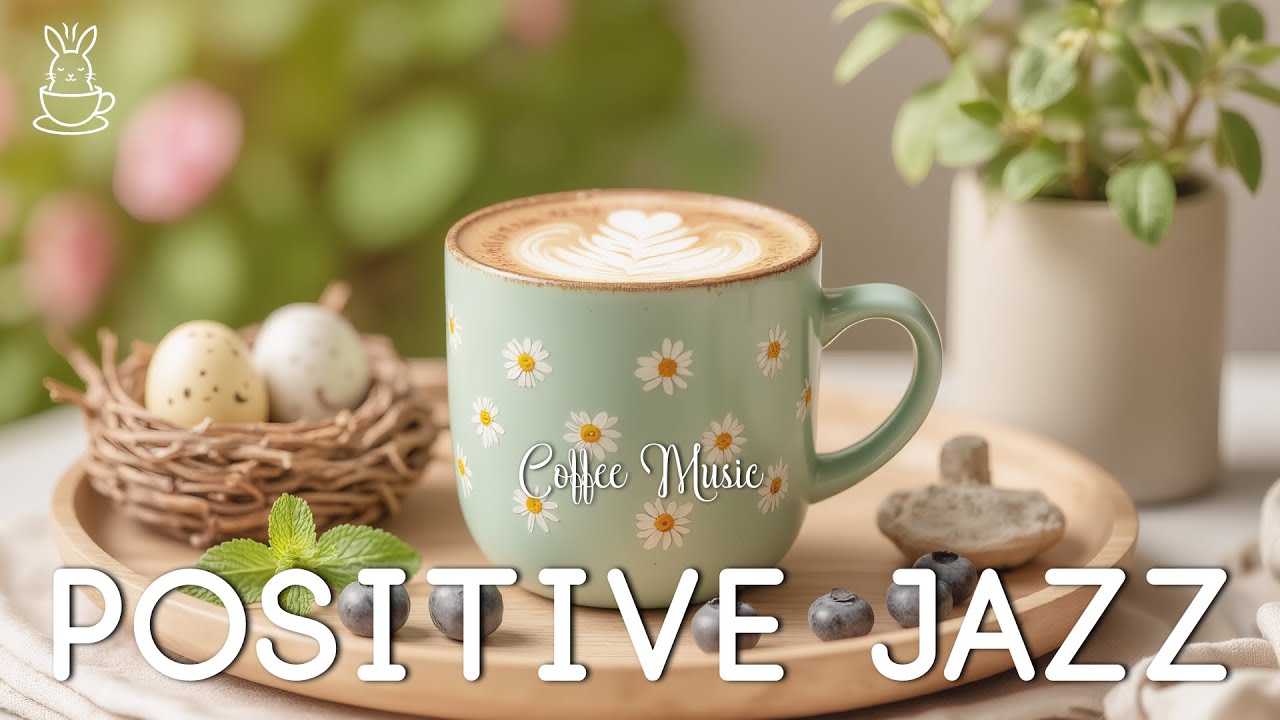 Positive Morning Vibes ☕ Gentle Coffee Jazz & Relaxing Bossa Nova Piano for Happy Coffee Moments