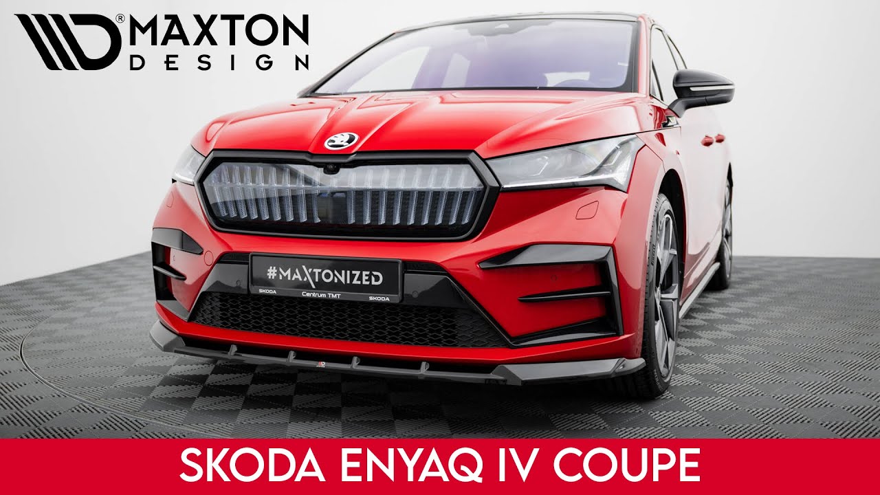 Skoda Enyaq Coupe iV (since 2020) | Maxton Design Splitter Set | Presentation 