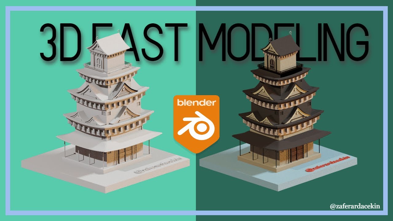 Creating a Simple Japanese Traditional House in Blender | 3D Modeling Tutorial