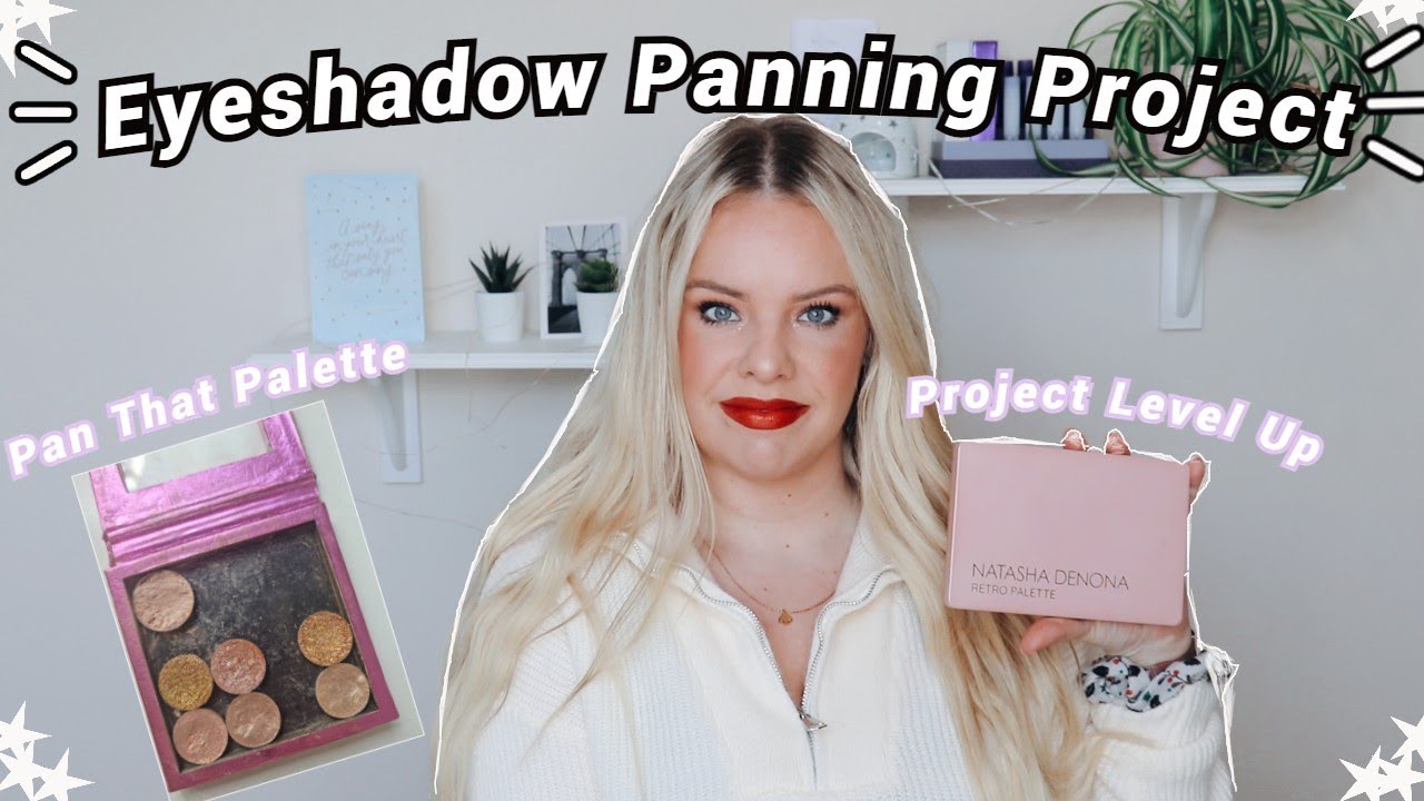 Eyeshadow Panning Project//Project Level Up  & BYOP Pan That Palette Update 1#rollingbyop