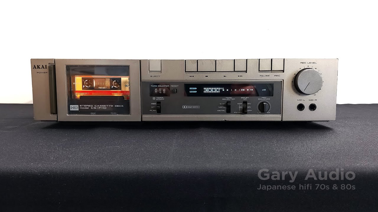 Akai CS-F110 2-Head Tape Deck with Dolby Noise Reduction Grey Edition Japan 1982