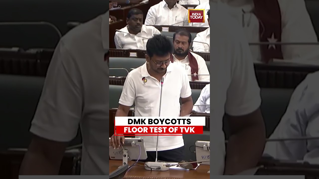 DMK MLAs Walk Out Before Tamil Nadu Floor Test #tvk #tamilnaduassembly #dmk