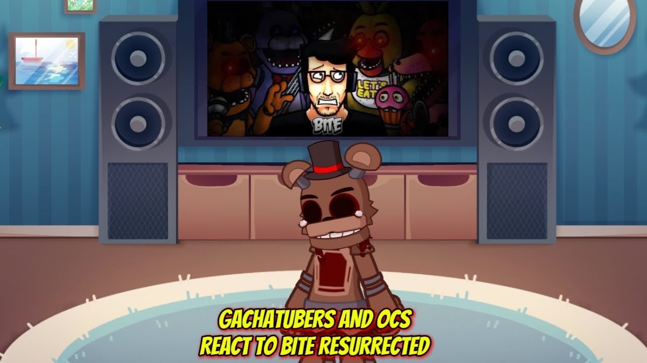 || GachaTubers And Ocs React To Bite Resurrected — Fnf: Markplier Montage ||