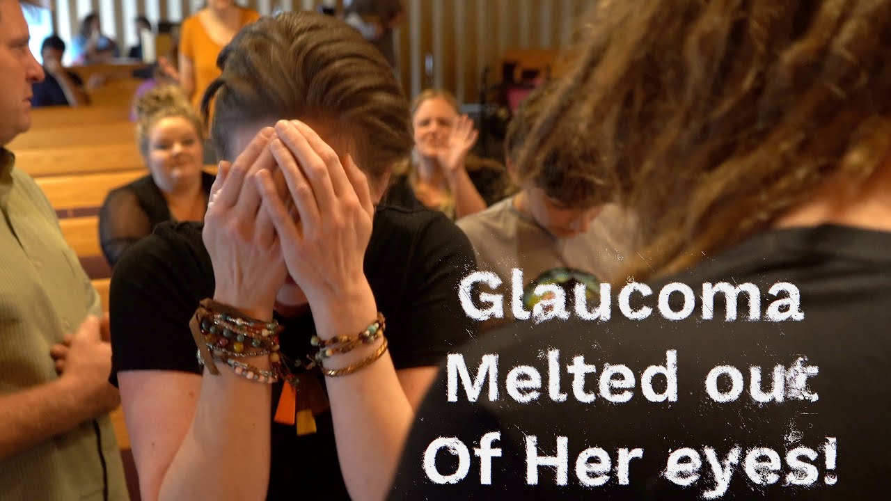Wow! God did such a powerful miracle! Glaucoma melted out of her eyes!