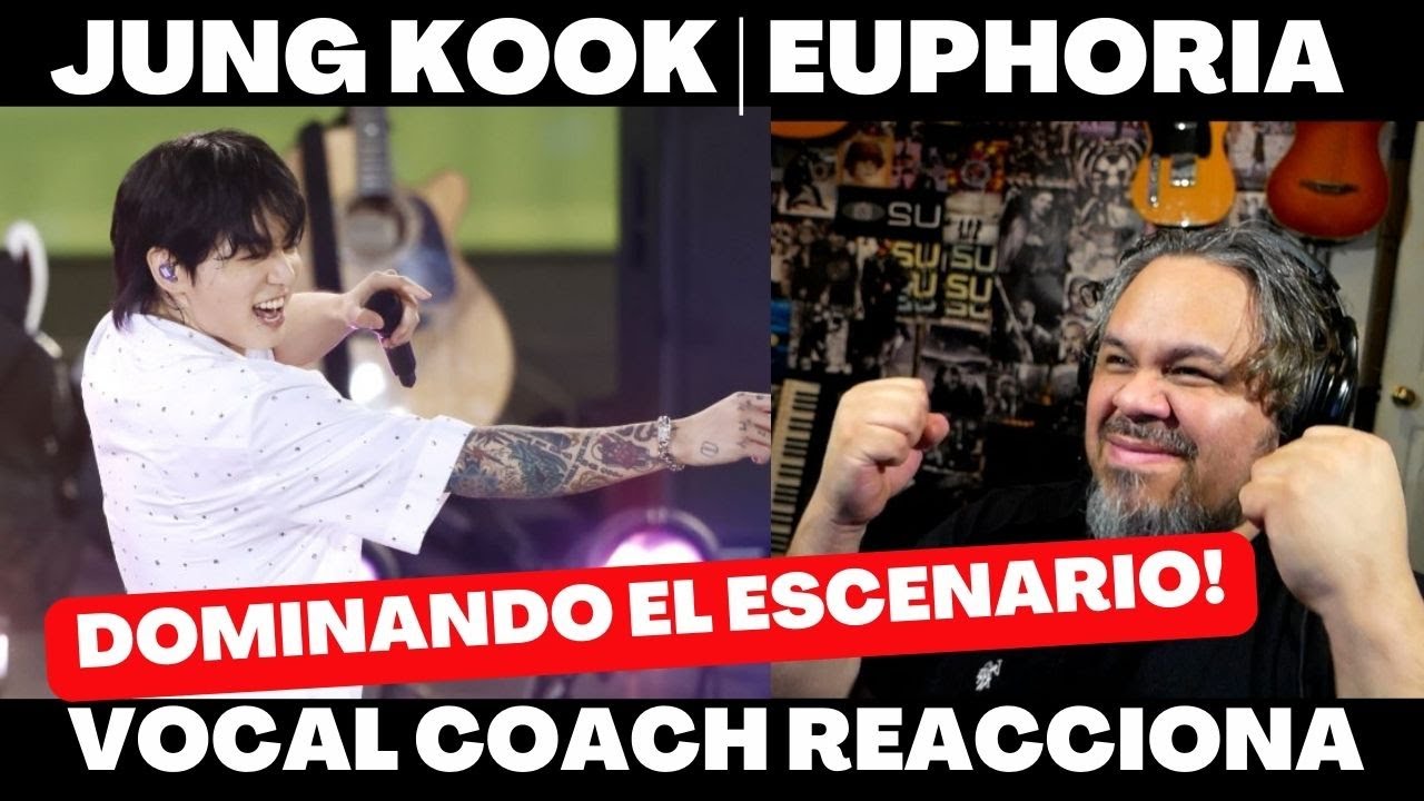 JUNG KOOK cantando EUPHORIA & DYNAMITE en VIVO!!! VOCAL COACH REACCIONA #jungkook #bts