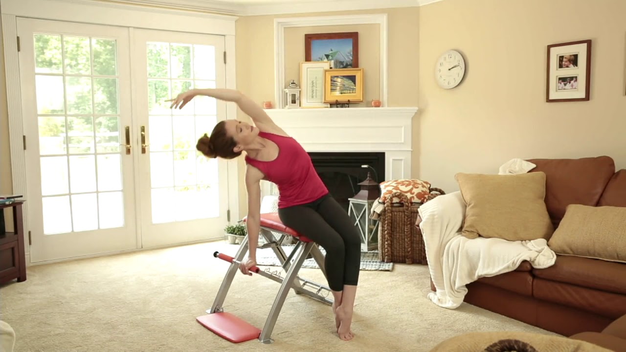 Pilates PRO Chair with 4 DVDs by Life's a Beach on QVC