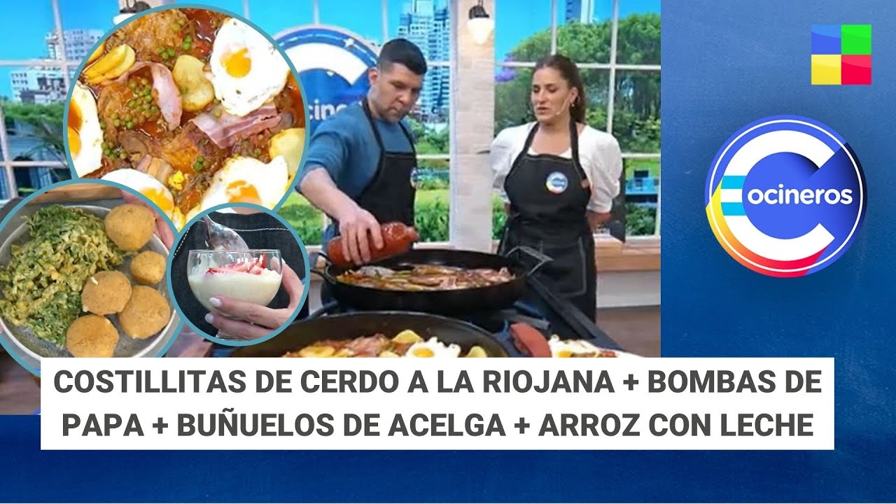 Costillitas de cerdo a la riojana + Bombas de papa #CocinerosArgentinos | Programa (22/08/2024)