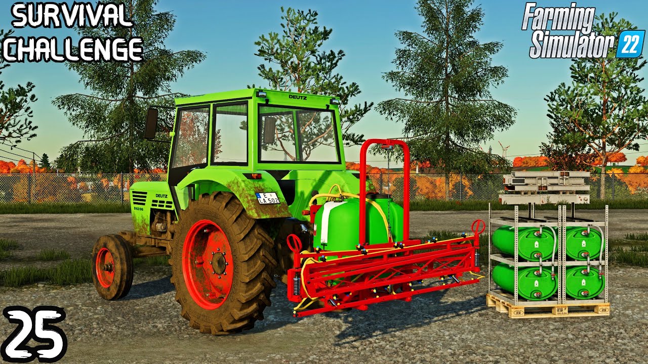 Spraying HERBICIDE on FIELDS with Biardzki / SURVIVAL CHALLENGE | OSADA | EP 25