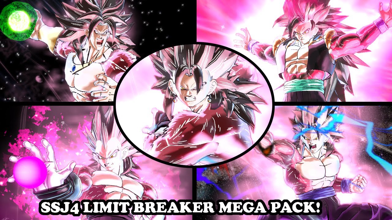 DLC SSJ4 Limit Breaker Pack: 6 New Characters Transformations (Goku, Vegeta, Vegito & More)! DB XV2