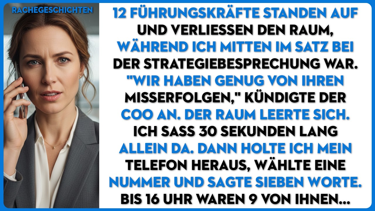 Das gesamte F&uuml;hrungsteam verlie&szlig; w&auml;hrend meiner Pr&auml;sentation den Raum. Also rief ich eine Person an.