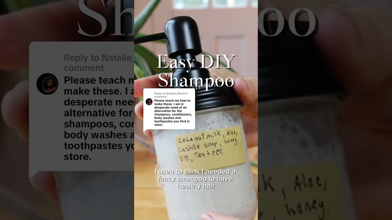 DIY Natural Shampoo Recipe: Easy, Non-Toxic, and Affordable!