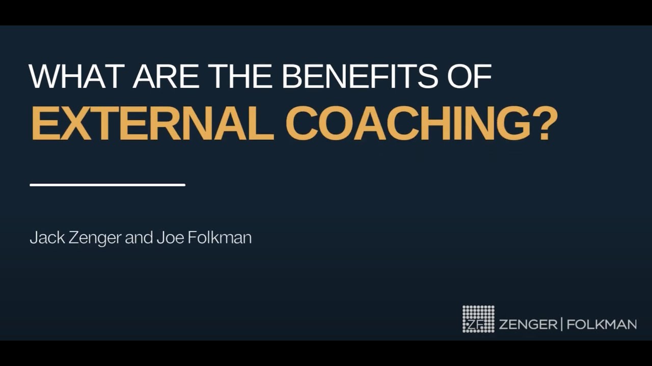 The Benefits of External Executive Coaching