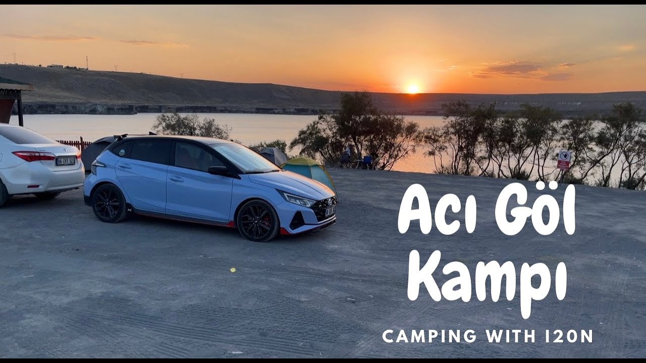 8. Kamp Acı Göl Karapınar Konya (Camping with the Hyundai i20N)