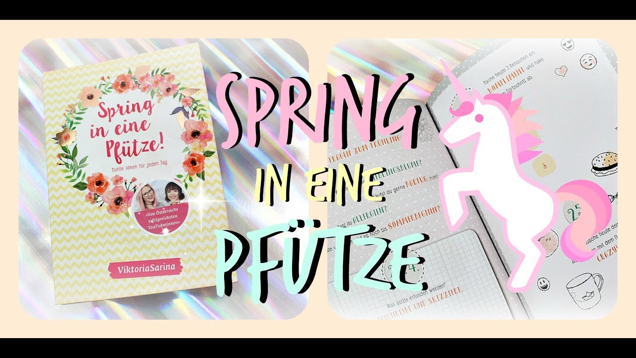 SPRING IN EINE PF&Uuml;TZE! | Das MITMACHBUCH von den Youtuberinnen ViktoriaSarina
