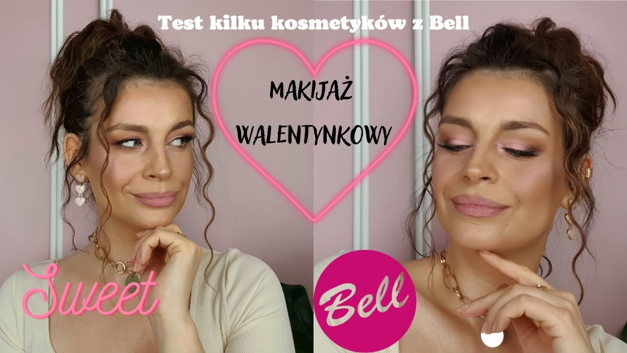 Makijaż walentynkowy| kosmetyki z Biedronki| test nowości Bell |GRWM| tutorial|