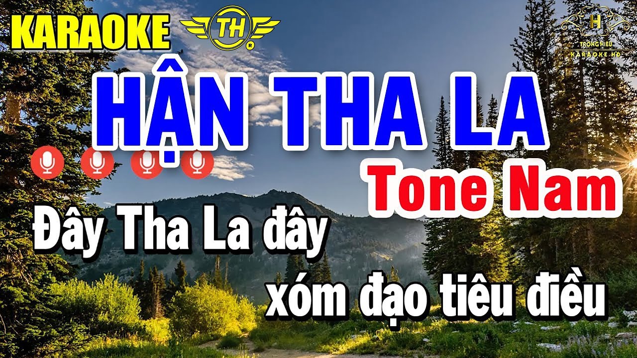 Hận Tha La Karaoke Tone Nam ( Dm ) Nhạc Sống Dễ Hát | Trọng Hiếu