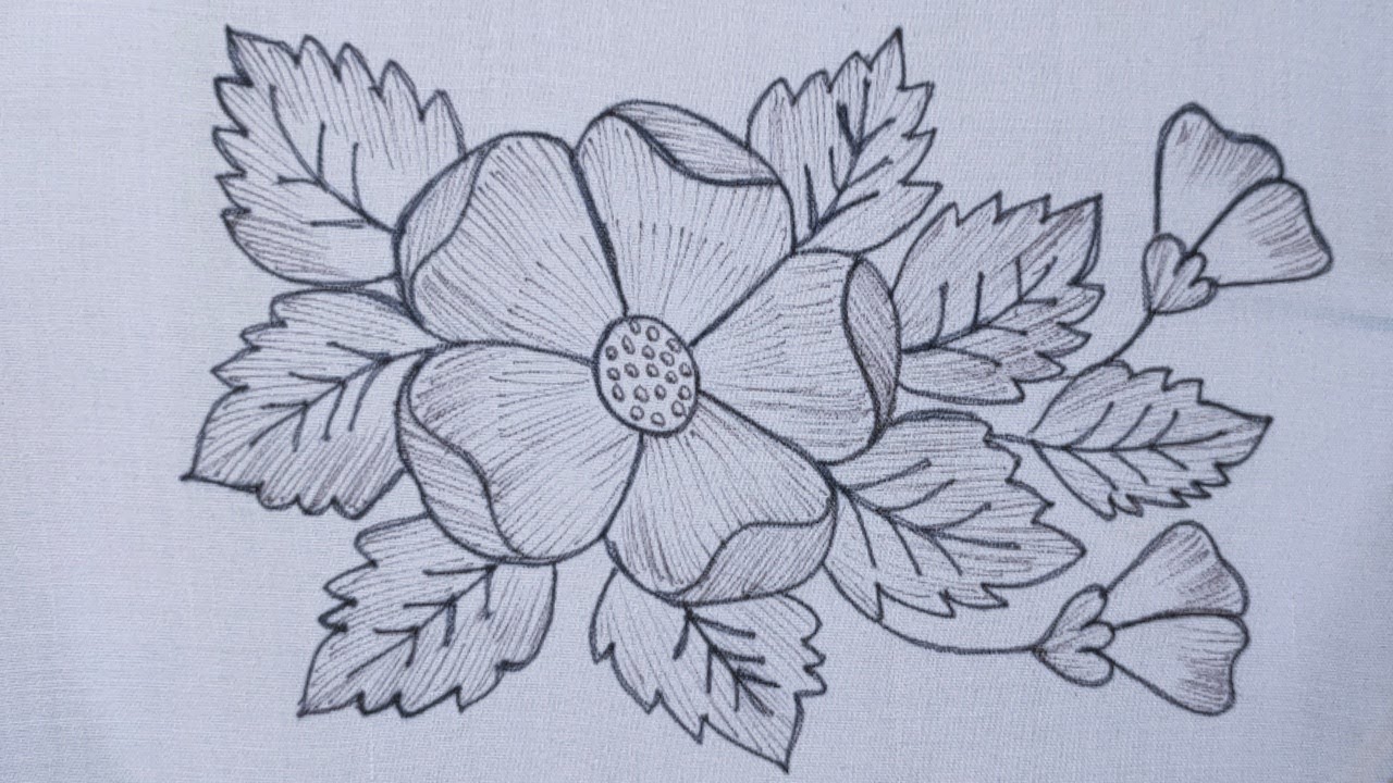 Simple Satin Stitch Flower Hand Embroidery, Basic Embroidery Tutorial, puntadas de bordado de flores